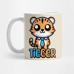 Tieger! Cute Tie Wearing Tiger Pun Mug